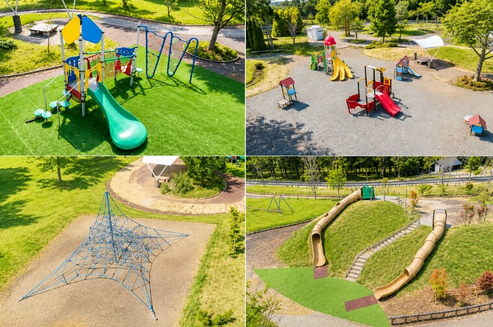 北欧の杜公園に設置している子供向け遊具の画像