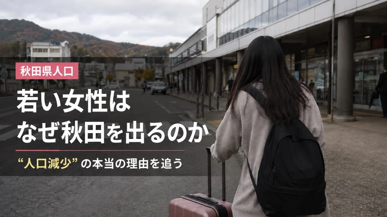 秋田県の人口はなぜ減る？女性・若者流出から見える「ちょっと笑えない」現実