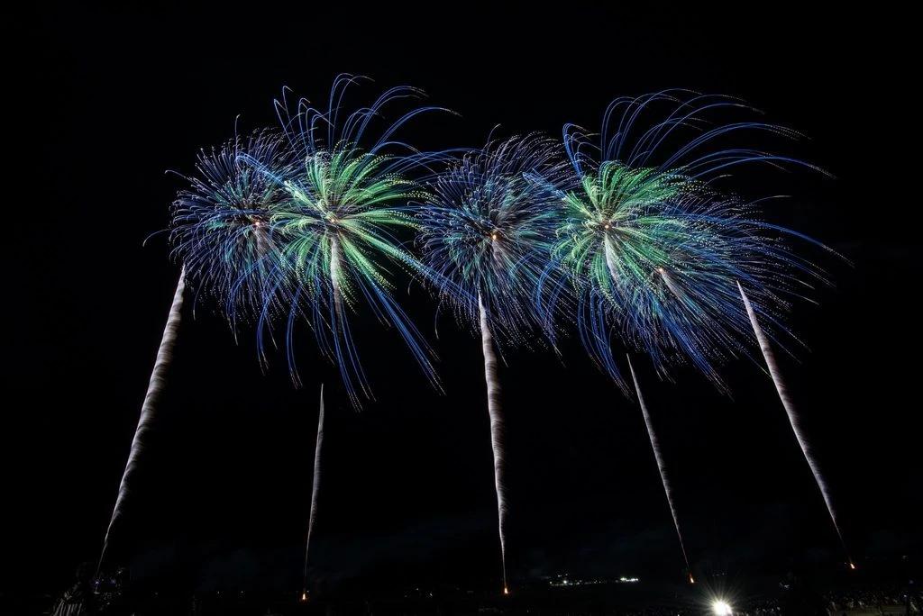 大曲の花火-秋の章-で夜空いっぱいに広がる花火