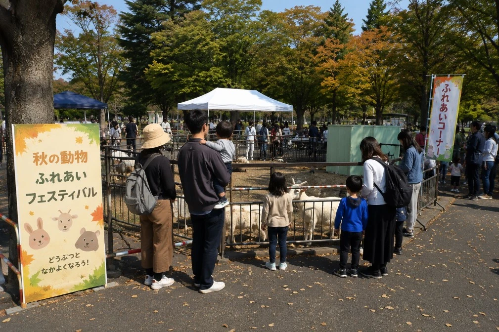 大森山動物園の秋の動物ふれあいフェスティバルのイメージ