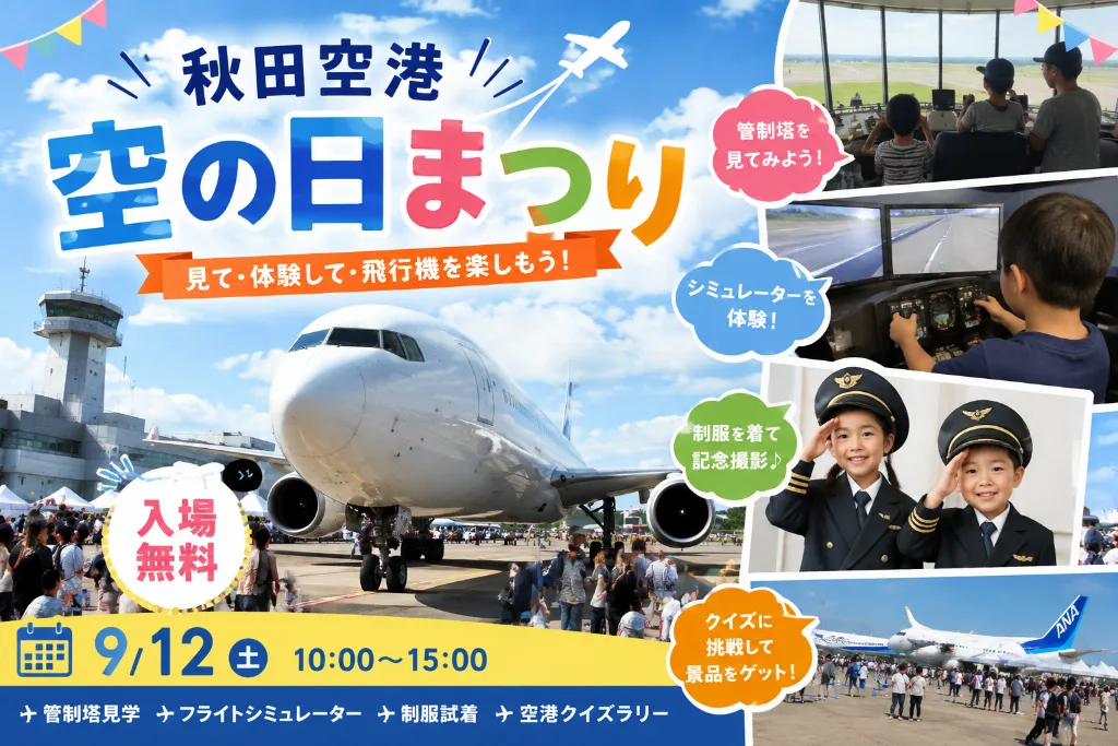 2026秋田空港「空の日」まつり｜子連れ攻略ルートと駐車場無料術