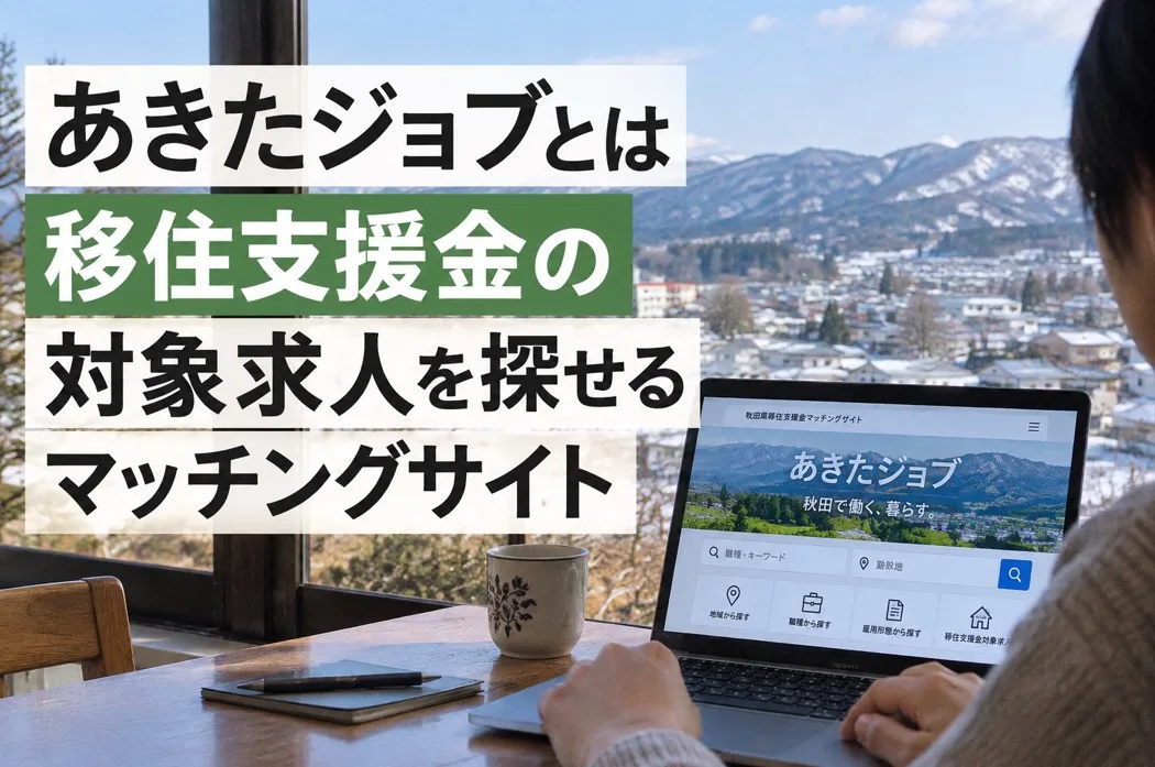 あきたジョブとは｜移住支援金の対象求人を探せるマッチングサイト