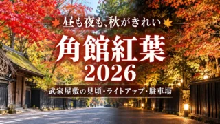 【仙北市】角館紅葉2026|武家屋敷の見頃・ライトアップ・駐車場