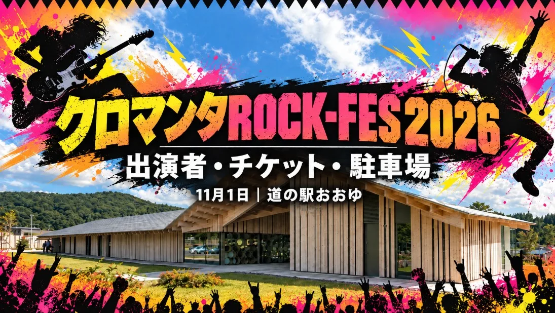 【鹿角市】クロマンタROCK-FES2026｜出演者・チケット・駐車場を紹介